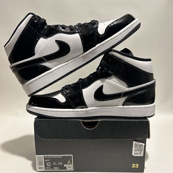 Nike Shoes Air Jordan 1 Retro Mid SE “All-Star/Carbon Fiber” 2024 - Picture 3 of 6